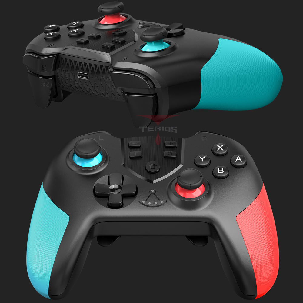 
                  
                    Load image into Gallery viewer, TERIOS T23 Switch Controller - Wireless Controller for Nintendo Switch(Blue&amp;amp;Red)
                  
                